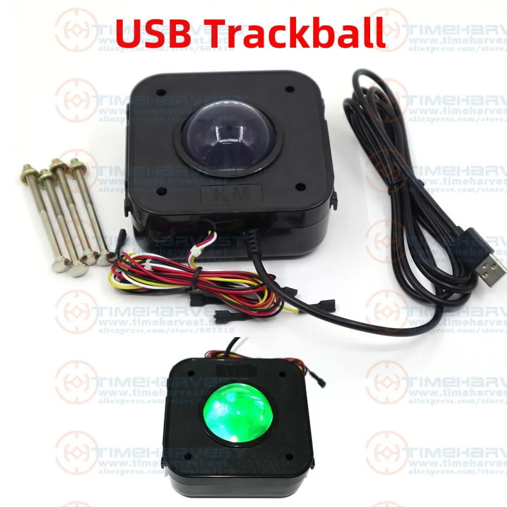 2-Inch USB LED Trackball Mouse for Arcade – Windows, Linux & Android 3