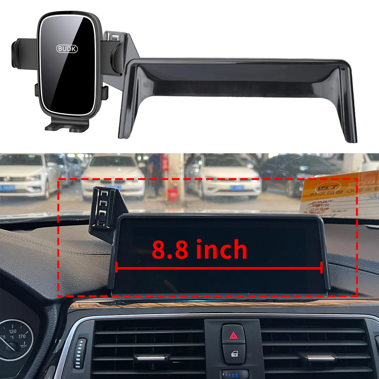 

fit for BMW 3 Series 2012 2013 2014-2019 (8.8in) Custom Fit Phone Holder Mount Dashboard Screen Base No Drill Car​​ accessoires