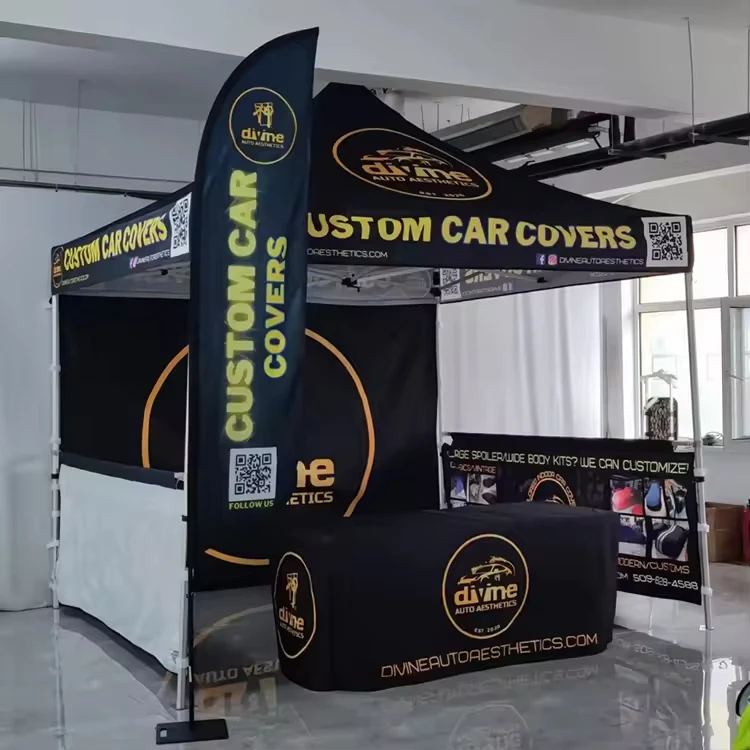 

Trade Show Tent Aluminium Custom Promotional Pop Up event Tent advertising logo folded gazebo marquee canopy Tent