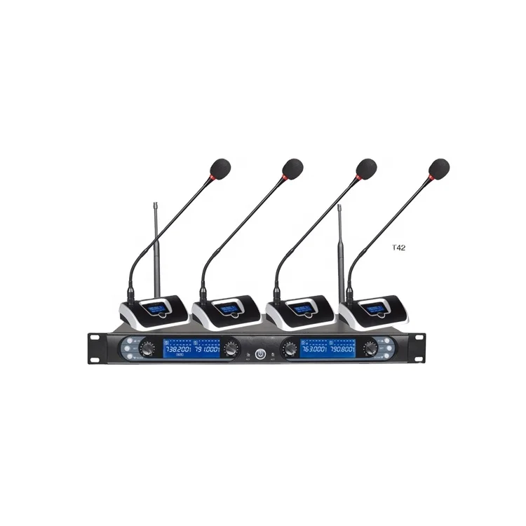 8845B Four Channels Wireless Gooseneck Conference Microphone