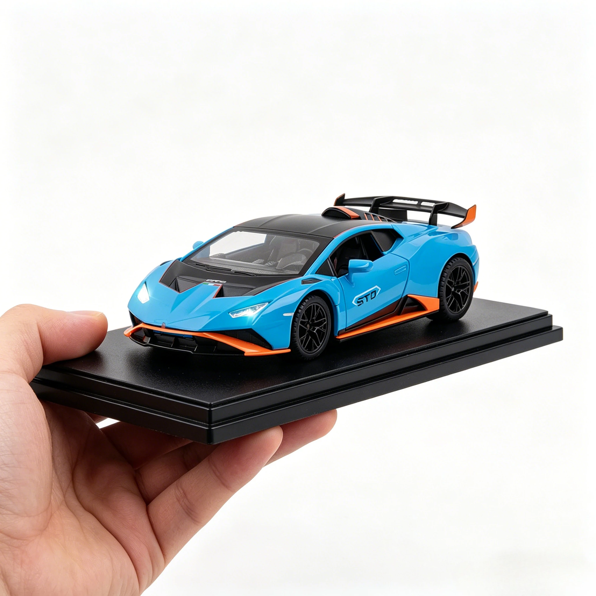 

1:24 Huracan STO Diecast Supercar Model Alloy Metal Trendy Display Decoration Kids Toys Birthday Gift for Boys