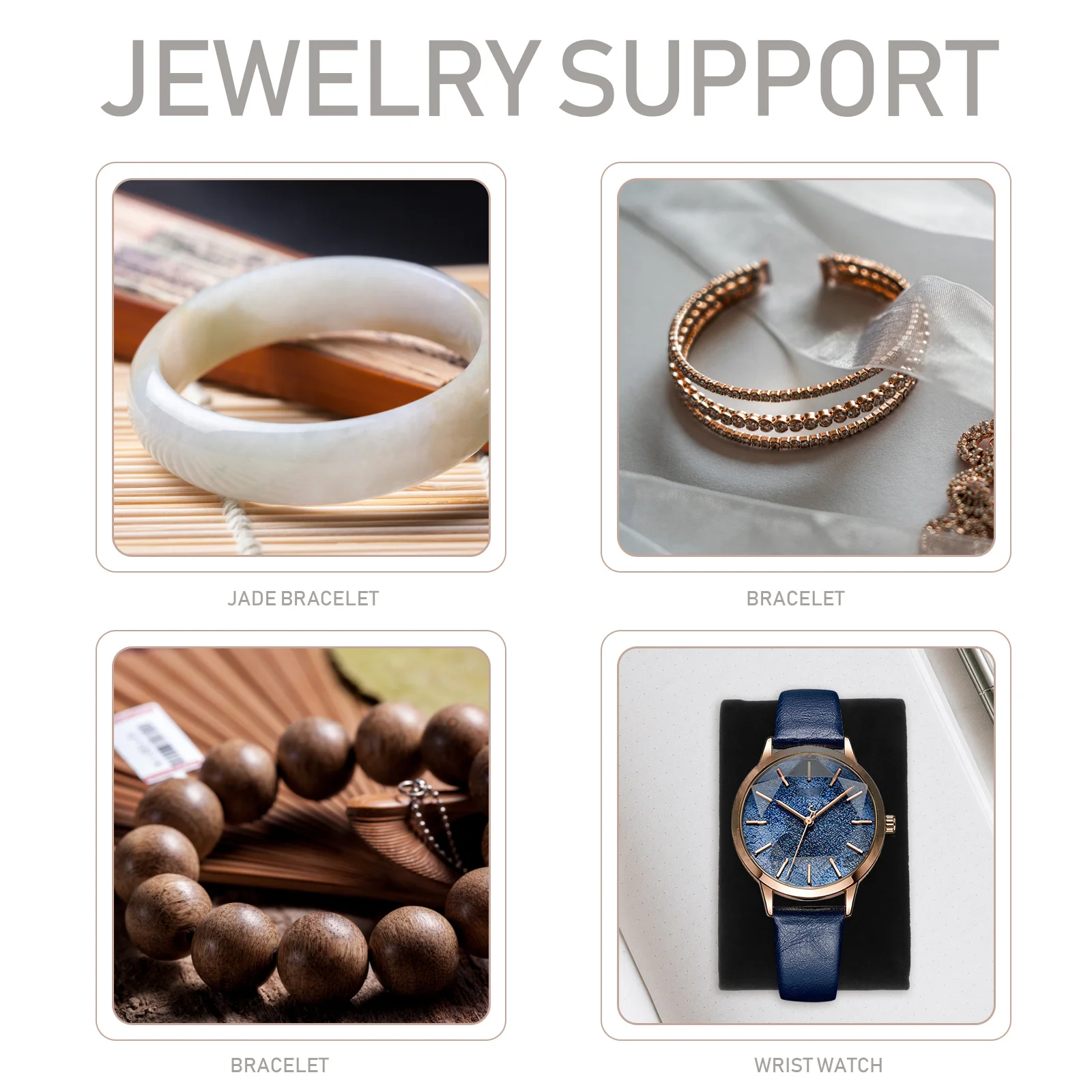 

AOKWAWALIY 10pcs Watch Pillow Holder Black Sponge Display Stand for Men Jewelry Case Cushion Monitor Mount Accessory