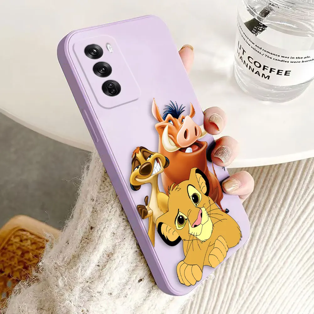 Disney The Lion K-King Cover Phone Case For OPPO A7 A5 2018 RENO 10 8 8T 7 6 6Z 5 5F 4 3 2F Lite PRO PLUS 4G 5G Case Funda Shell