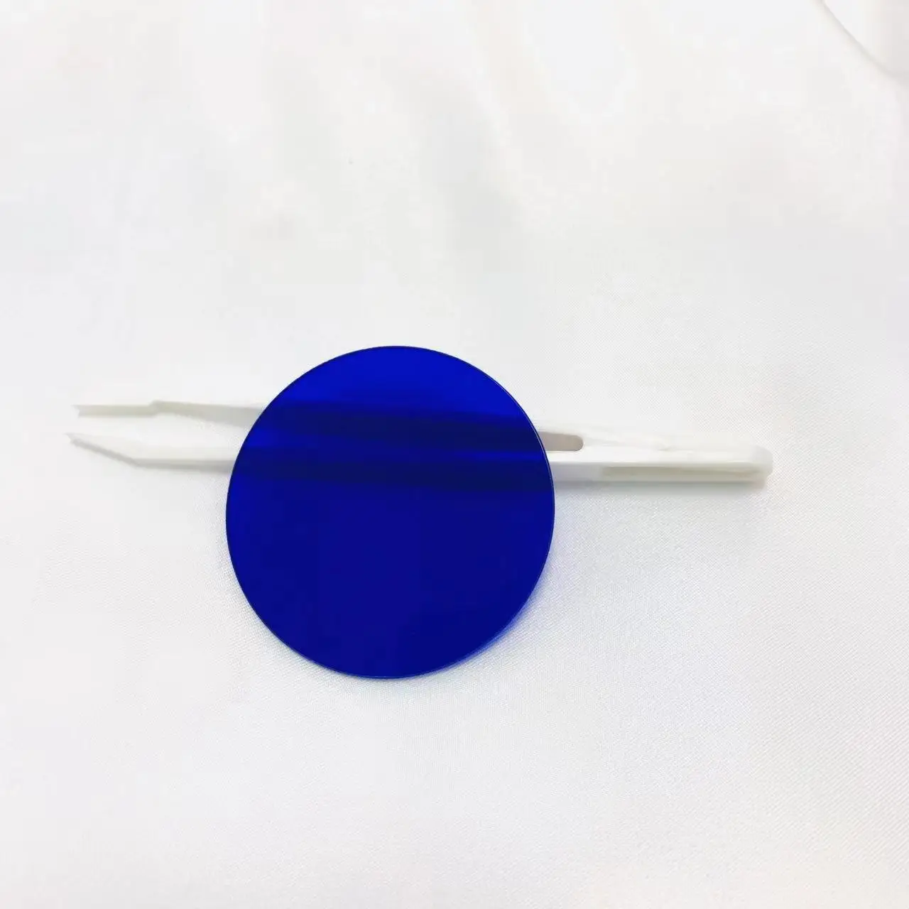 Round Piece Diameter 55mm Blue Glass IR Infrared Low Pass Filter QB24 BG12 For Camera