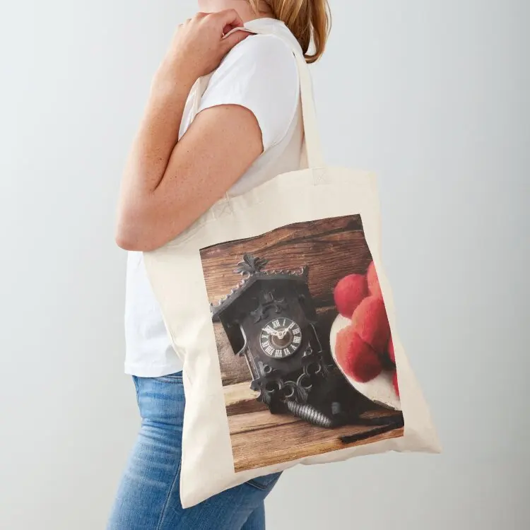 

Cuckoo clock with Bollenhut Tote Bag Reusable bags Women's tote bag supermarket folding bag Canvas stote