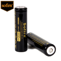Sofirn Rechargeable 18650 3000mAh Top Head Discharge 3.7V HD Cell NCR18650B Li-ion 18650 for Torch /Flashlight/Toys