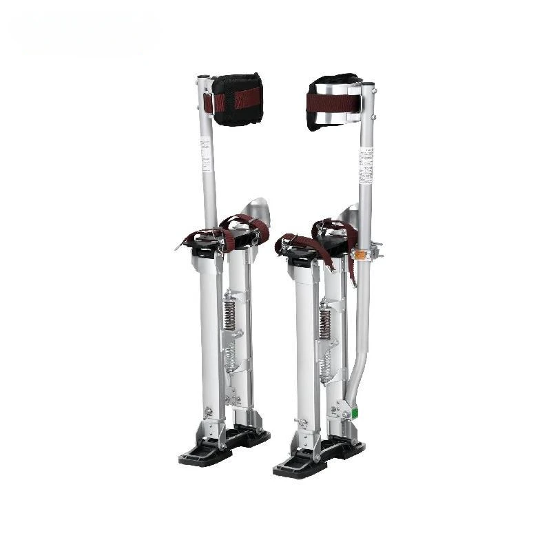 VEVOR Drywall Stilts 18''-30''/36''-50'' Adjustable Aluminum Tool Stilts with Protective Knee Pads Non-Slip Work Stilts for Home