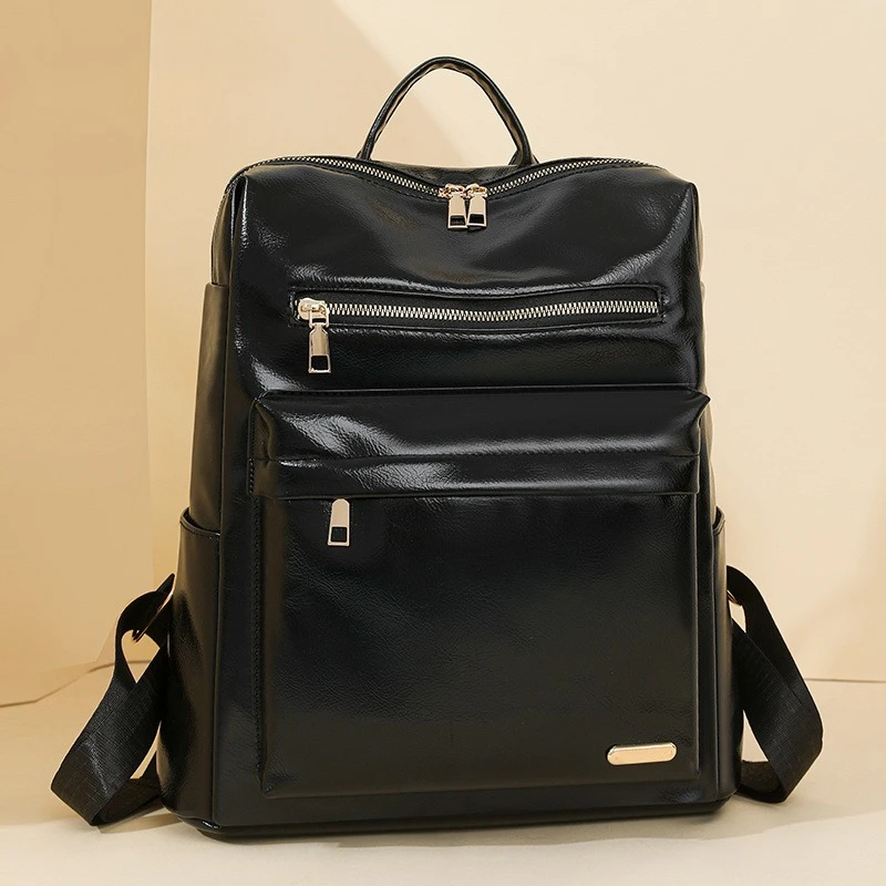 

Europe and the United States new backpack female simple business large-capacity student bag fashion casual Joker travel backpack