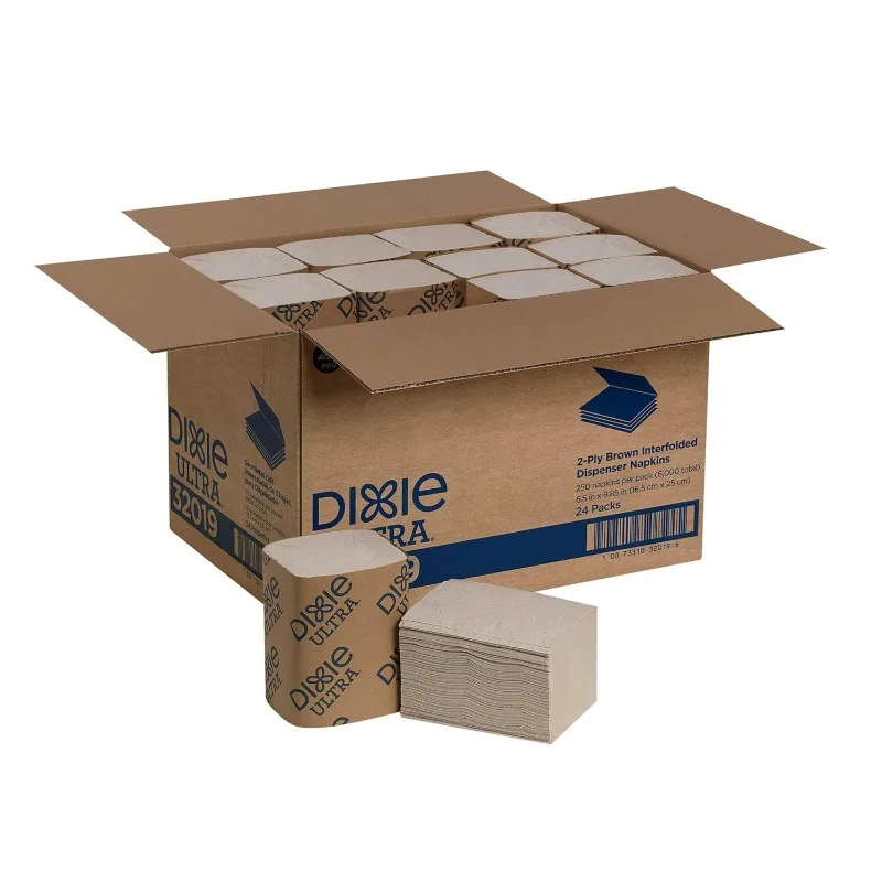 DIXIE ULTRA® INTERFOLD 2-PLY NAPKIN DISPENSER REFILL BY GP PRO BROWN, 6,000 NAPKINS PER CASE