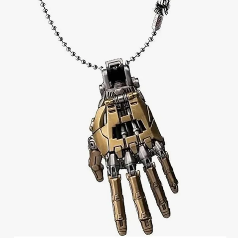 Cyberpunk Mechanical Hand Pendant - Bionic Steampunk Gothic Necklace for Men/Women, Unisex Hip Hop Jewelry Gift