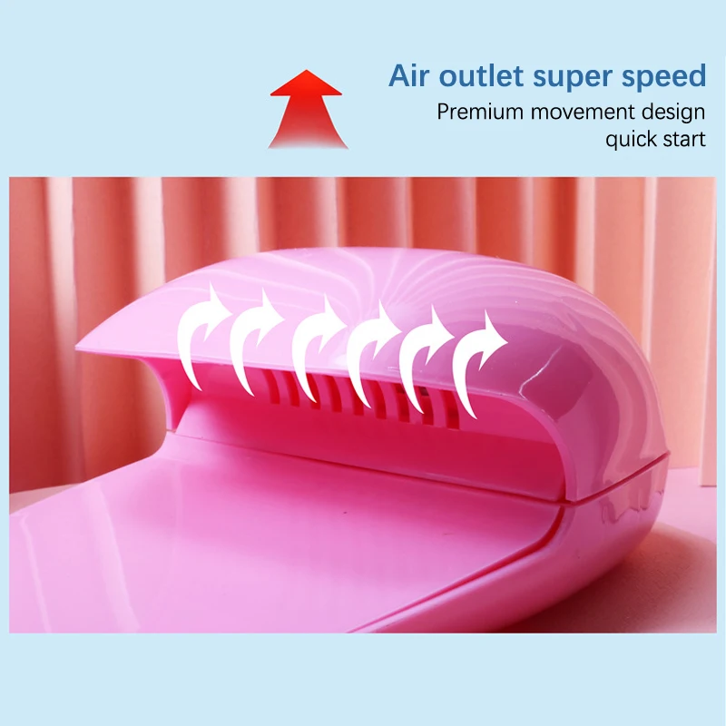 1Pcs Small Nail Art Dryer With Touch Sensitive Wind Air Nail Fan Blow Dryer For Both Hands And Feet Nail Polish Dryer