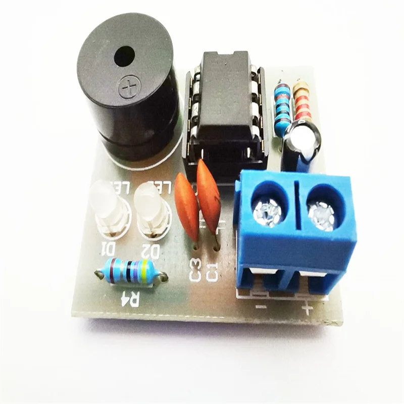 555 Multi Harmonic Oscillator Kit NE555 Non Steady State Circuit Double Flash Lamp Electronic Manufacturing Training