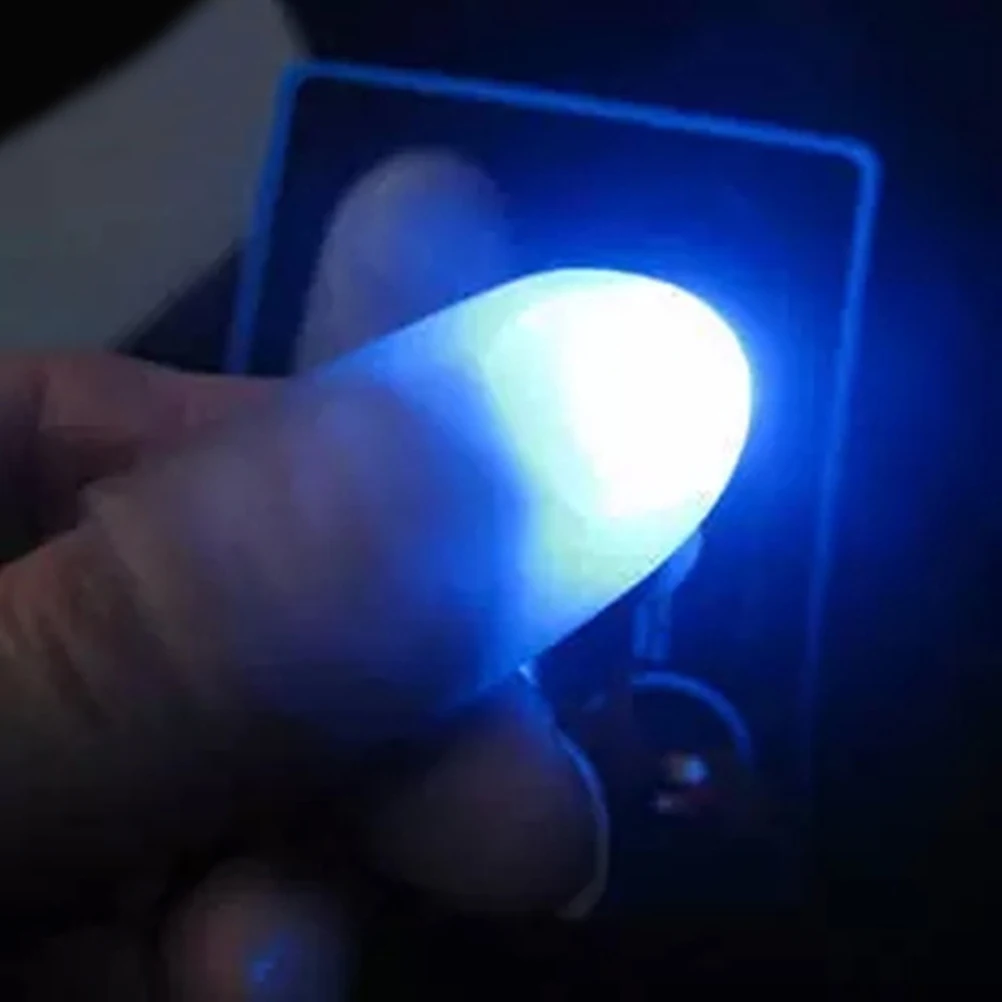 

Яркая мигающая лампа-пальчик на большой палец, случайный цвет, удобная в использовании, идеальный сувенир для вечеринок для детей