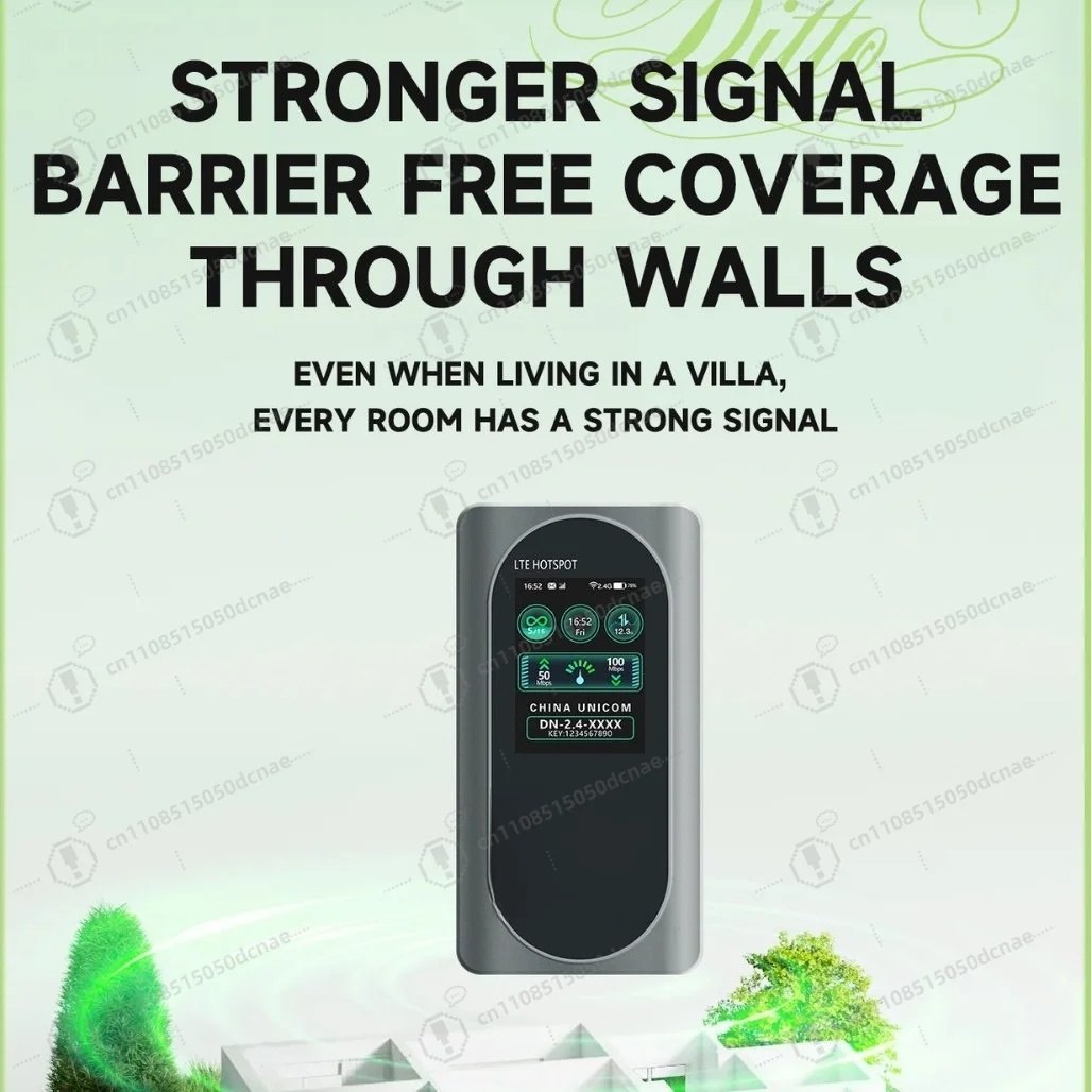 5G Pocket WiFi Mifi Router, Dual Band High Speed, Universal SIM Card Slot, Durable LED Screen, Easy Install for Car Travel