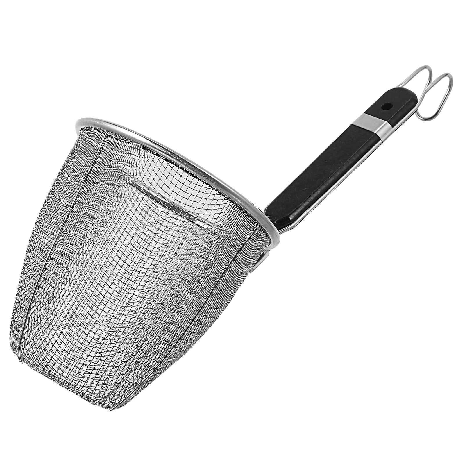 

Stainless Steel Colander Spoon Noodle Strainer Mesh Skimmer Fine Wire Sieve Spaghetti Server Lightweight Deep Basket for Home
