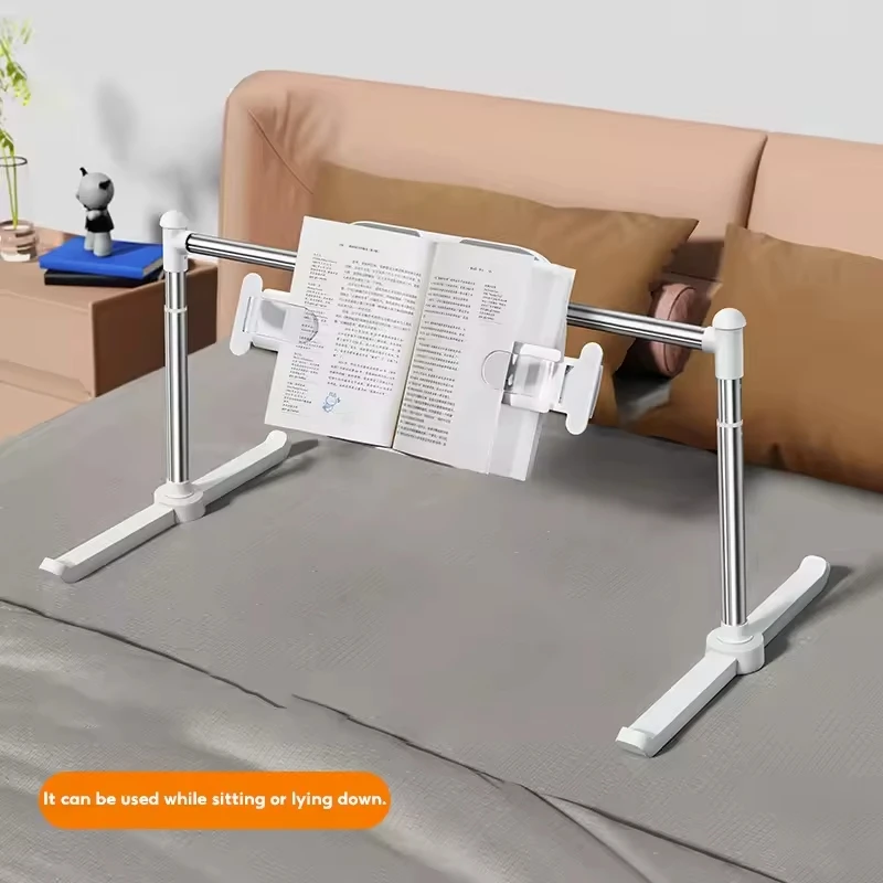 Multifunctional Reading Stand, Height, Angle, and Width Adjustable Lazy-Style Bed Stand, Phone Stand, Tablet Stand