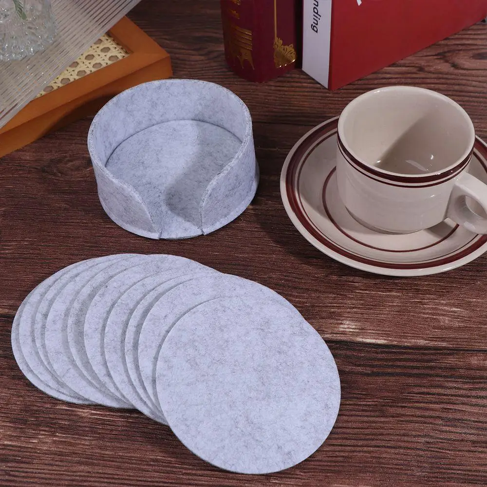 

10-piece set Simple Coffee mat wok stand Heat Insulation Household Kitchen Accessories Teacup mat Table pad Kettle mat Cup Mat