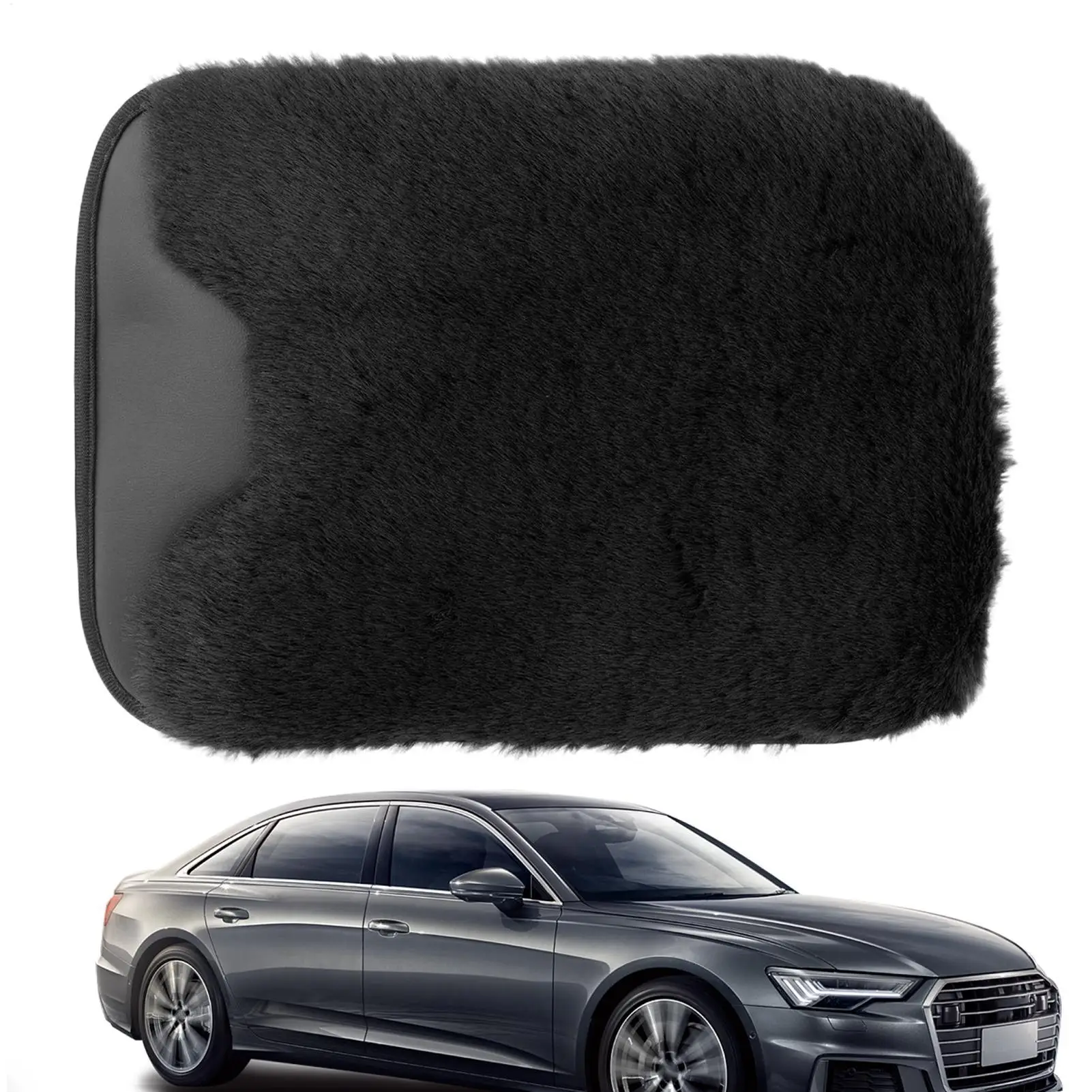 

Car Arm Rest Cover Pad Protective Plush Pad Automotive Arm Rest Cushion For Car For Truck Interior Vehicle Women Men Office
