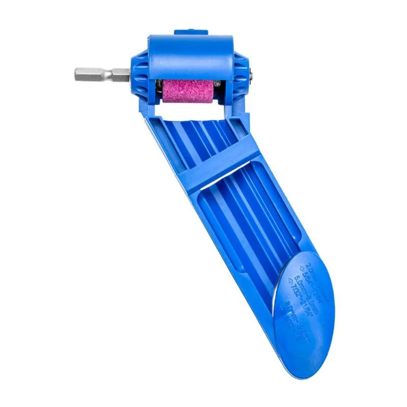 Portable Drill Bit Sharpener Corundum Grinding Wheel Bit Tool Twist Drill Bit Sharpening Machine 2-12.5mm Blue Orange