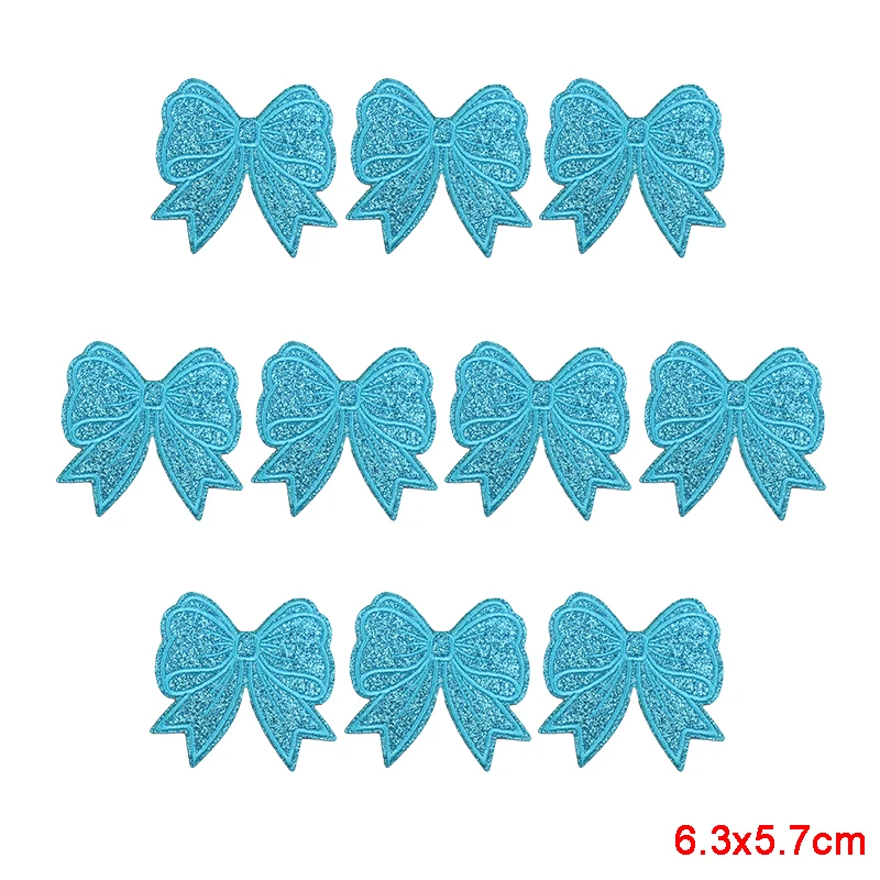 10 Stück Funkelnde Diamant-Schleifen-Herz-Aufnäher zum Aufbügeln, Stickerei-Patches aus Glitzermaterial für Westen und Taschen, Funkelnde Geschenkidee für Mädchen – Detail 12
