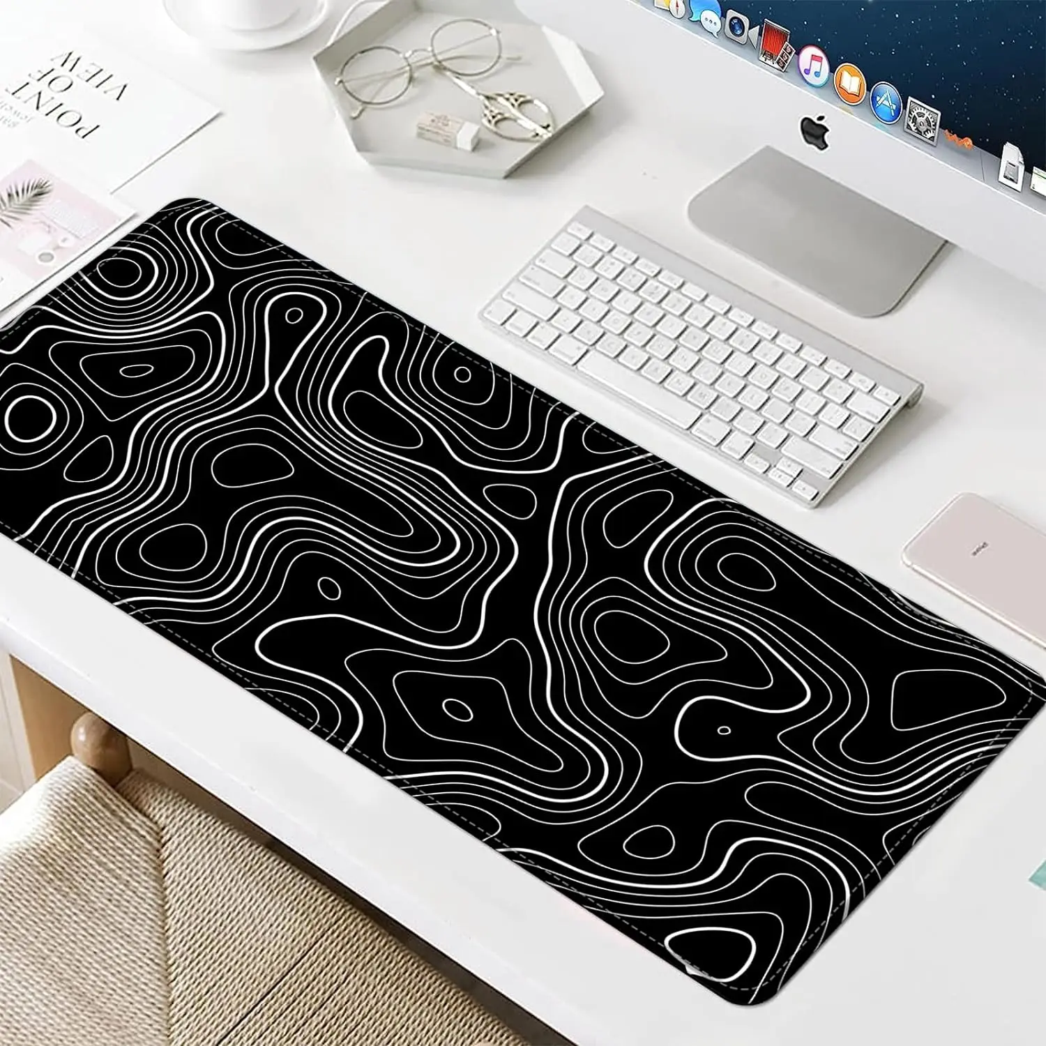 Large Mouse Pad 800x300mm Extended Mouse Pad Non-Slip Rubber Base Gaming Mouse pad Office Mouse Mat Smooth Cloth Surface Desk