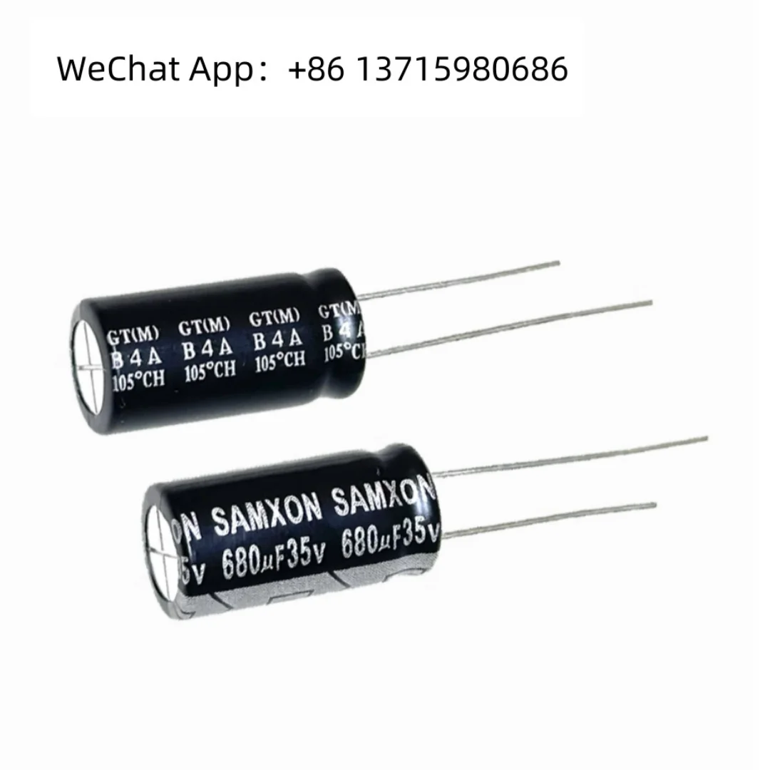

680UF 35V Taiwan-made aluminum electrolytic capacitor 35v680uf 10*20 Wanyu Sanxin GT high-frequency long-life