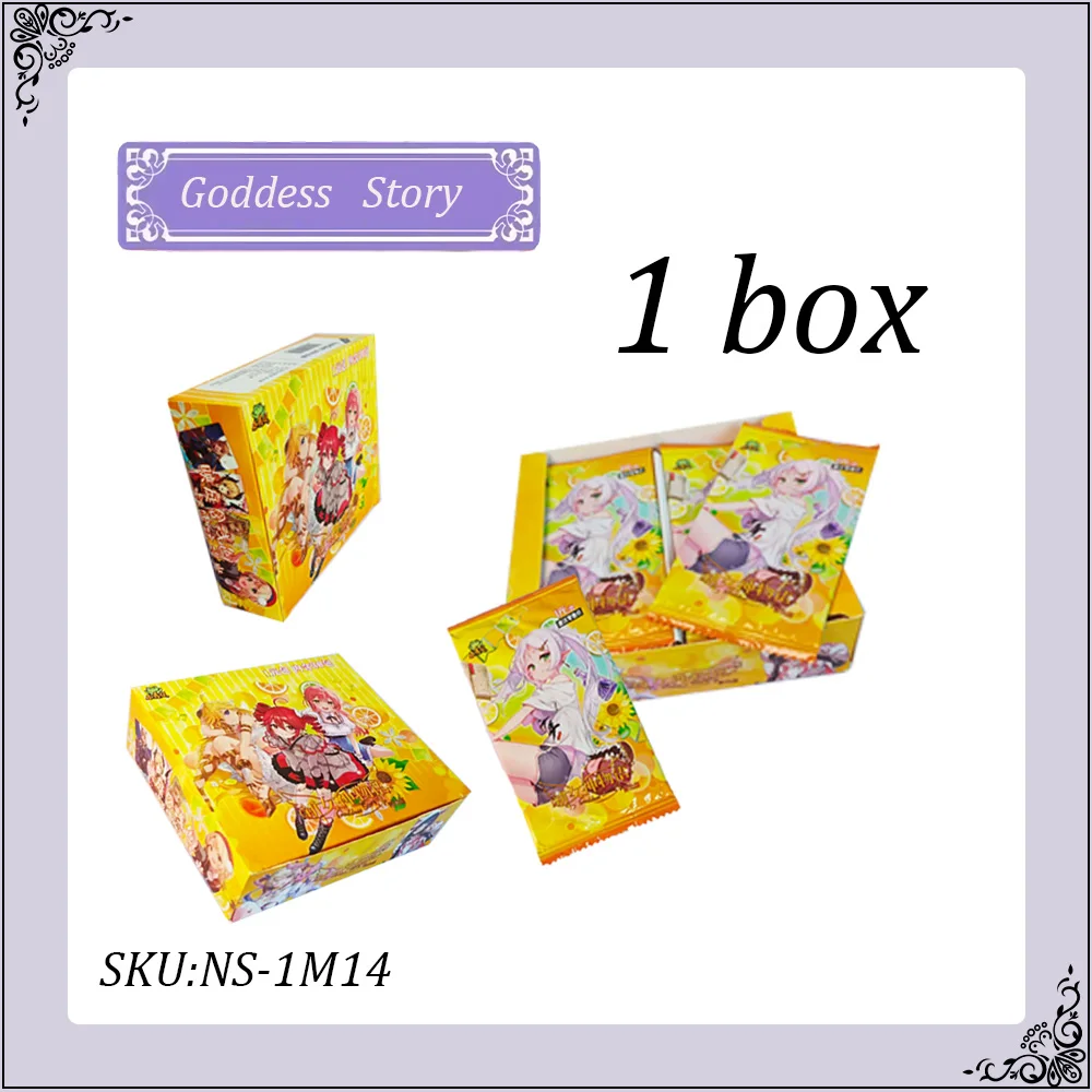 Коллекционная карточка NS-1M14 Goddess Story: Аниме-девушка в купальнике, праздничный набор, бустер-бокс, игрушка, рождественский подарок