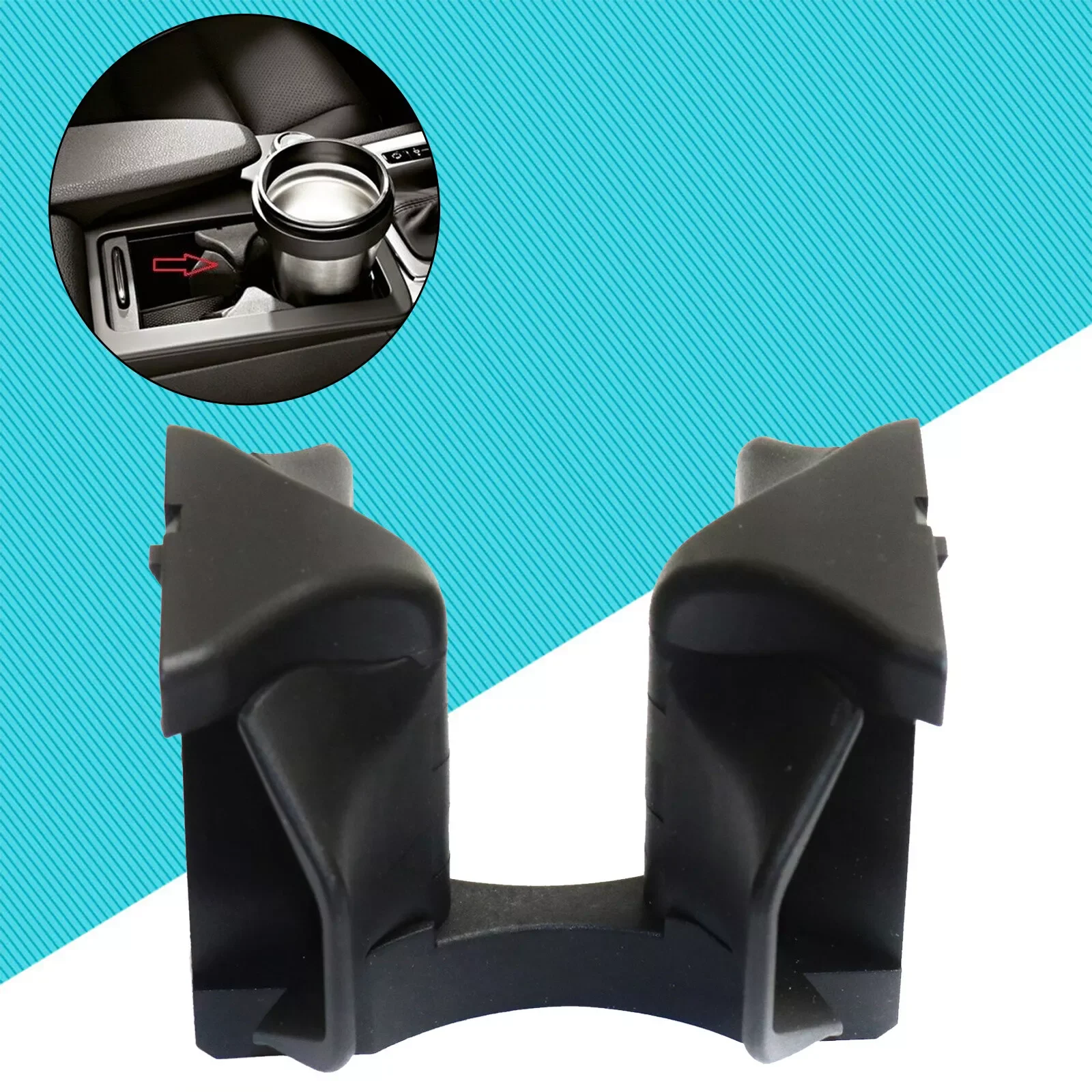 Central Armrest Drink Water Cup Holder Inserted Clip For Mercedes Benz C E Class W204 W212 W207 C200 C220 C250 C300 2046802391