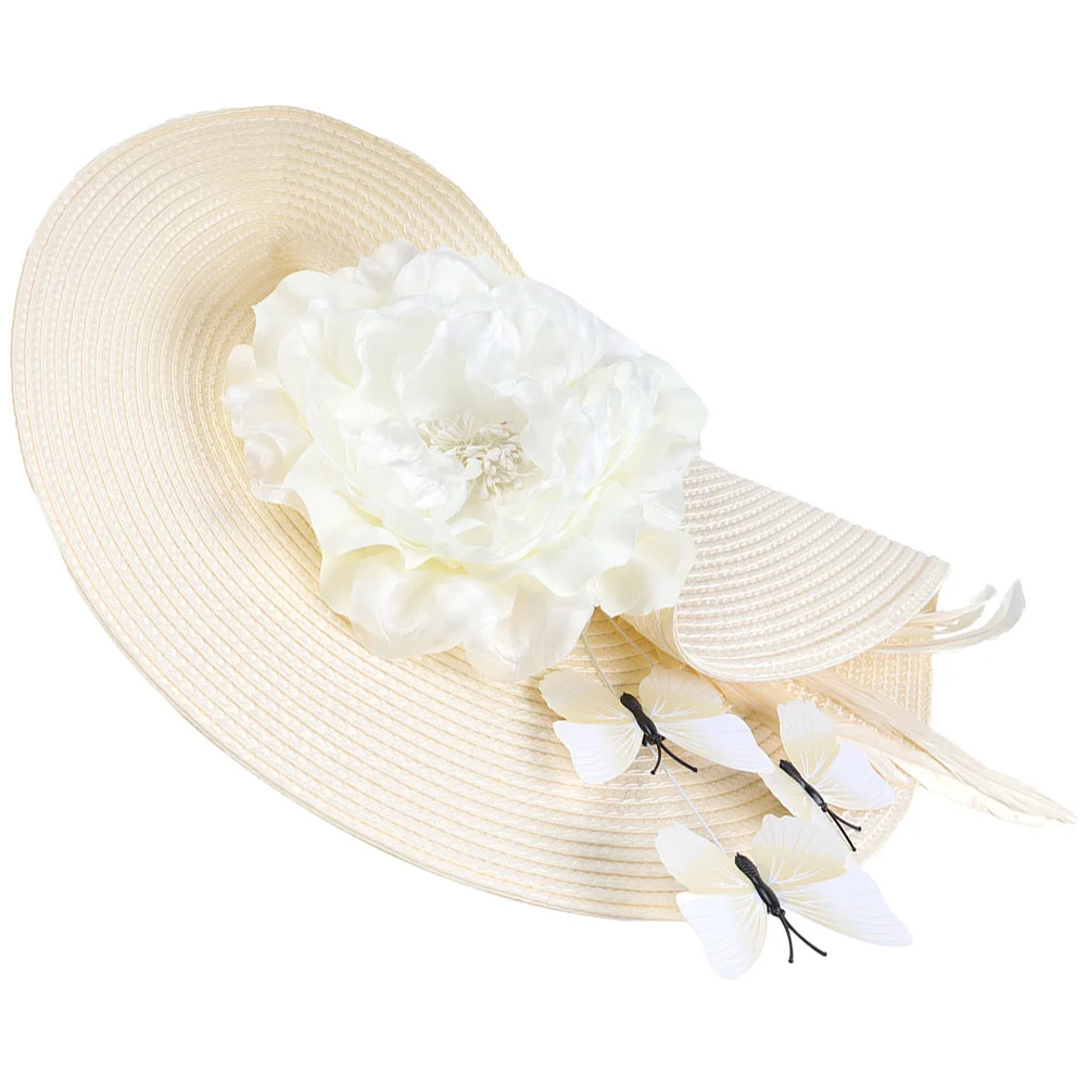 

Fascinator Headband Lightweight Women Wedding Bride Hat Wedding Headdress For Bride Banquet Tea Party Prom