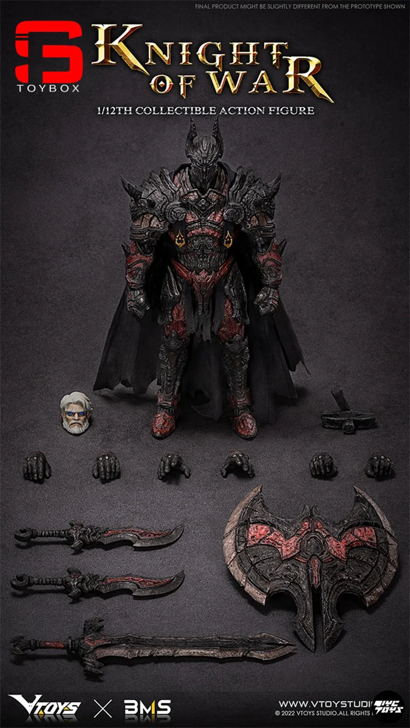 VTOYS-figura de acción de Caballero de la guerra a escala 1/12, modelo de soldado, conjunto completo de juguete coleccionable, X BMS, VSD005