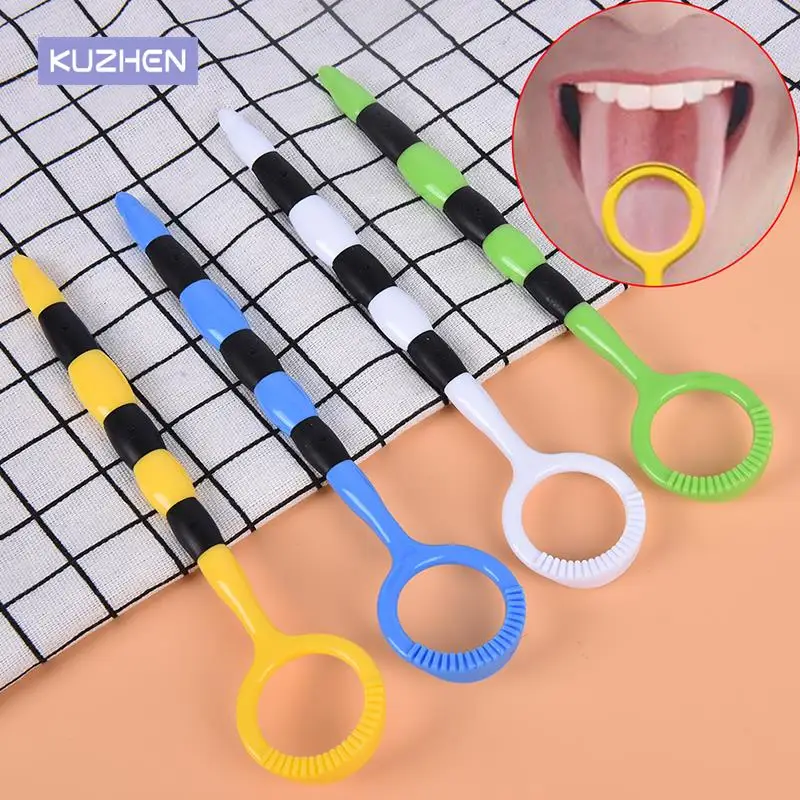 

1PCS Useful Tongue Scraper Food Grade Plasctic Oral Tongue Cleaner Mouth Brush Reusable Fresh Breath Maker 18*3.3cm