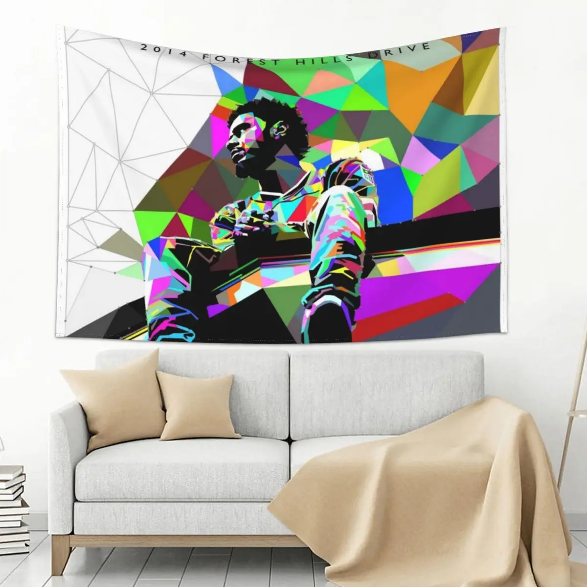 

J. Cole abstract Tapestry Nordic Home Decor Aesthetic Room Decors Aesthetic Room Decoration Tapestry