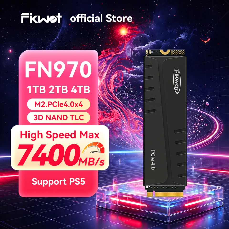 ジャンク品 Fikwot FN970 SSD 4TB Fikwot FN970 M.2 2280 SSD PCIe Gen4 x4