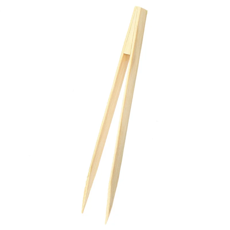 

ABFY-5X Pointy Tip Bamboo Straight Tweezer Tea Tong Handy Tool