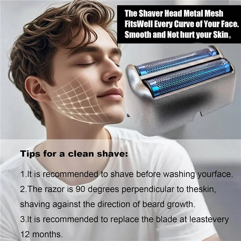 3X Replacement Foil And Cutter For Babyliss UV Double Foil Shavers Replacement For UV Foil Shavers ONLY