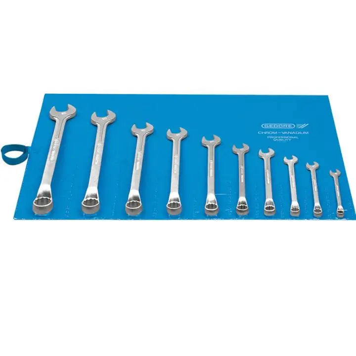6-22MM Set Combined Key W/10 Pieces Vanadium Chrome GEDORE