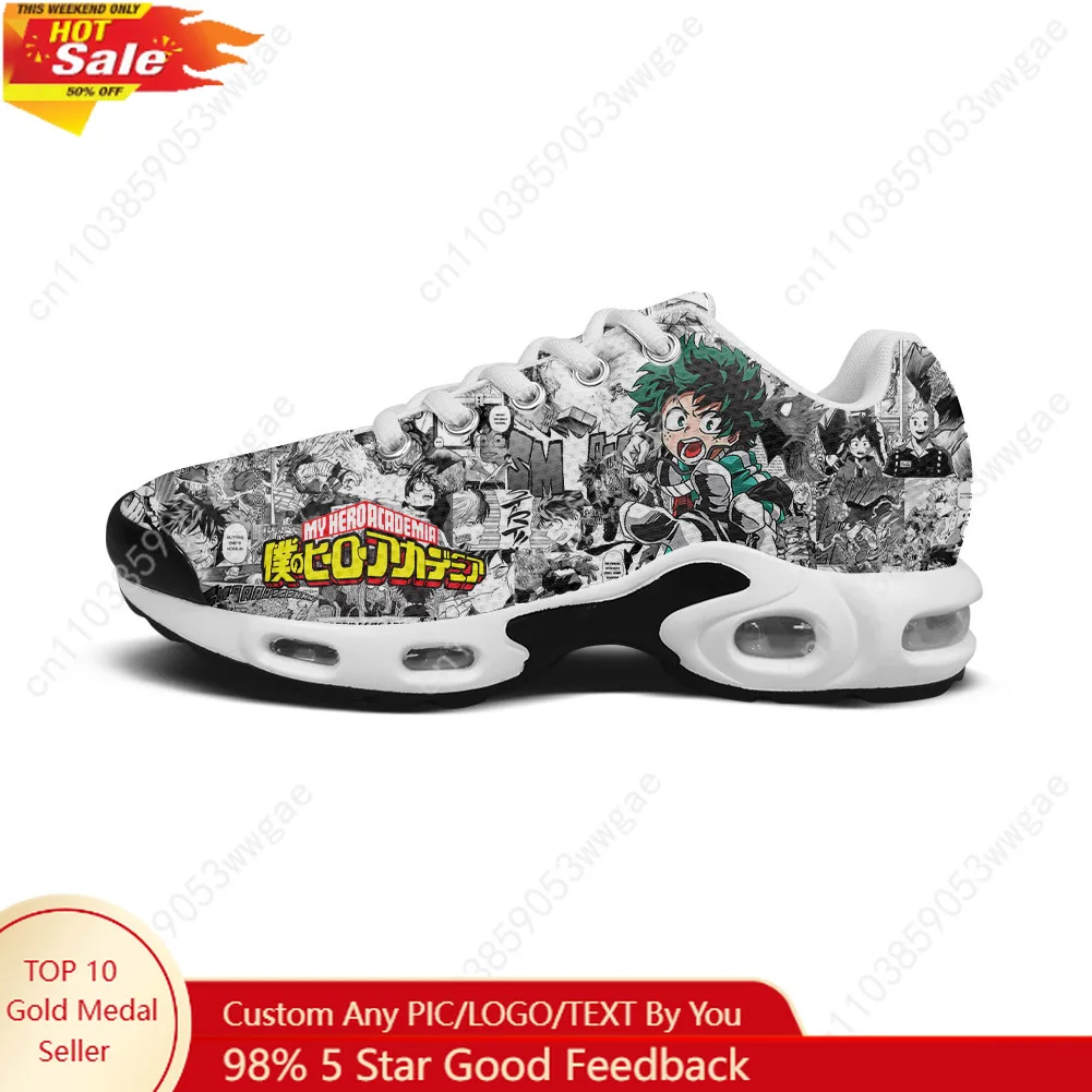 

My Hero Academia Lightweight Sport Shoe Air Cushion Sneakers Mens Womens Teenagers High Quality Custom Made Leisure Mesh Sneaker