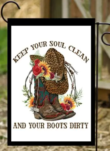 Keep Your Soul Clean Garden Flag * Top quality *Double Sided * By Flags Galore