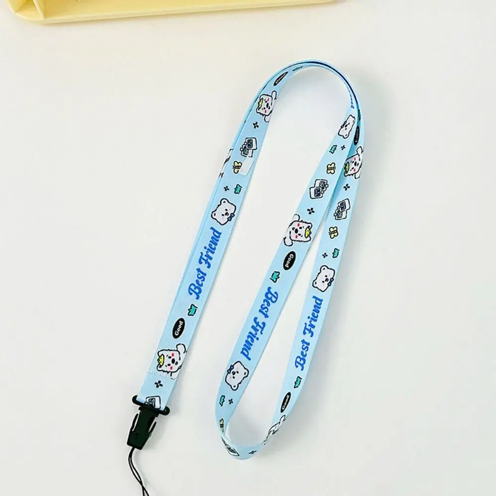New Capybara Phone Case Strap Polyester Material 45cm USB Drive Rope Cartoon Lovely Keychain Hanging Rope