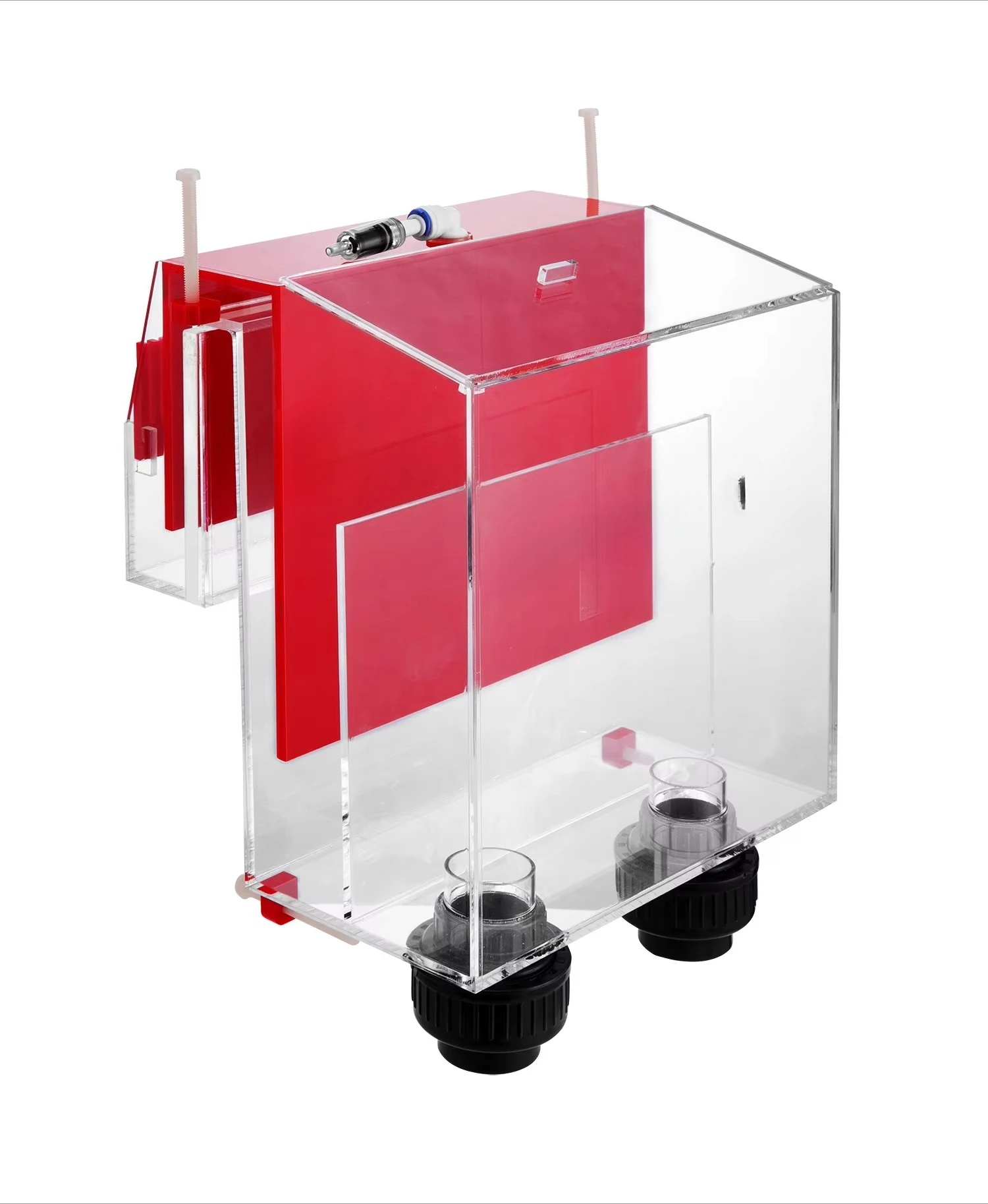 Aquarium Water Box Siphon Overflow Box - Aquarium Basic Accessories Ocean Source SOB-1 SOB-2 Black/Red