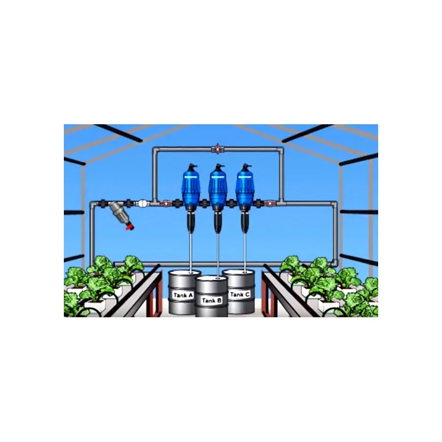 Hydroponiczny dozownik chemicznego wtryskiwacz do nawozu Venturiego napędzany wodą dozownik pompa dozująca dozownika składników odżywczych dla drobiu