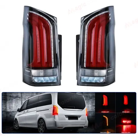 LED-bakljusenhet för Benz Vito W447 V-klass V260 V220 V250 2016 2017 - 2023 Bakre bromsbakljus Gula blinkers 10 best sales Mercedes 447 - №6