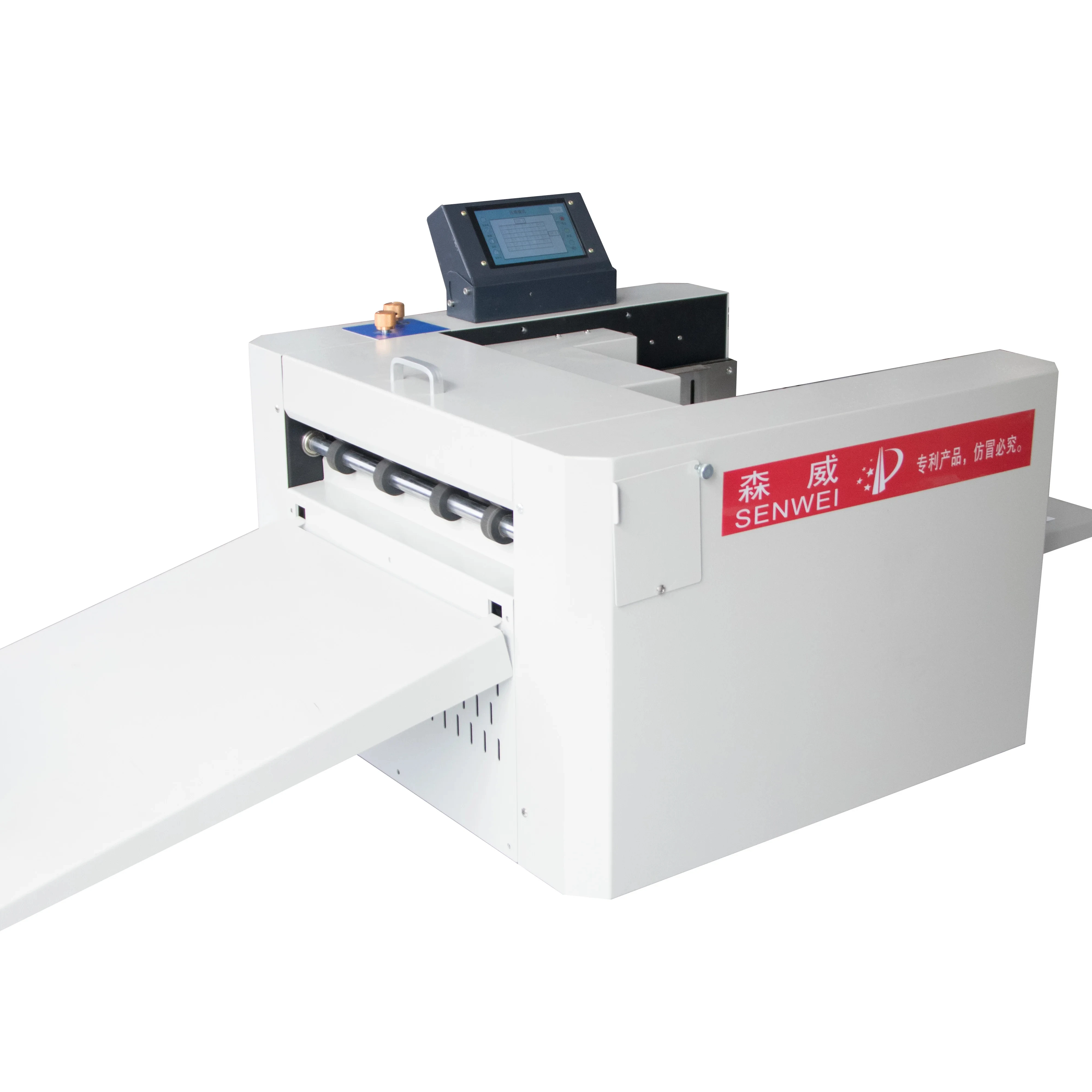 SM372Y SENWEI Paper Creasing PLC Control Machine Optional Cabinet Paper Creaser Dotted Line Indentation Machine A3 Size