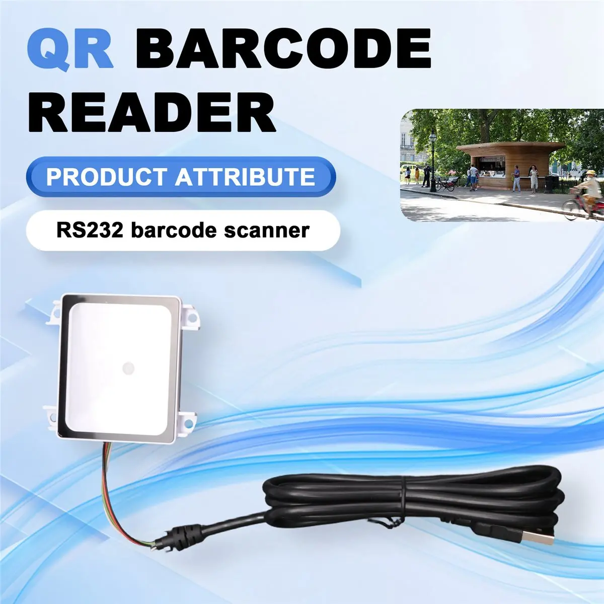 L63A Embedded 2D Barcode Scanner USB QR Barcode Reader RS232 TTL Interface Kiosk Small Fixed Installation Barcode Printer