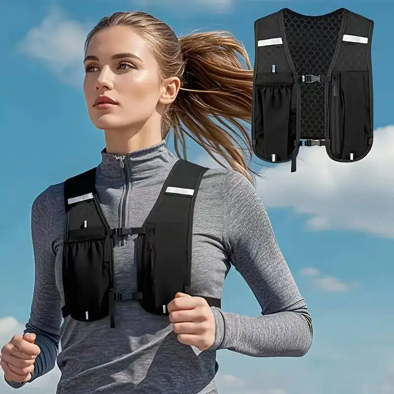 Running Hydration Vest for Men Women, Water Resistant Breathable Backpack for Hiking Cycling Trail Marathons
