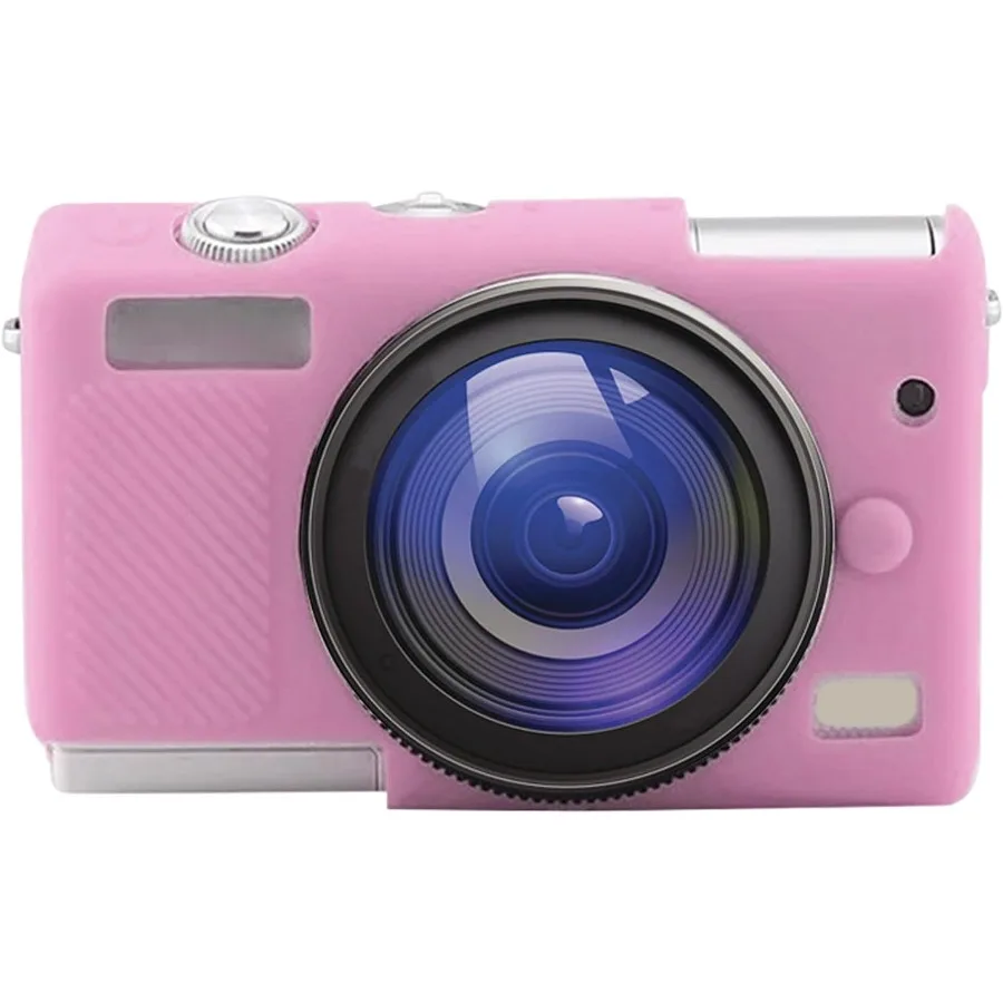 

PULUZ Digital Camera Case for Canon EOS M200 Slim Durable Lightweight Rubber Soft Silicone Camera Protective Cover Pink