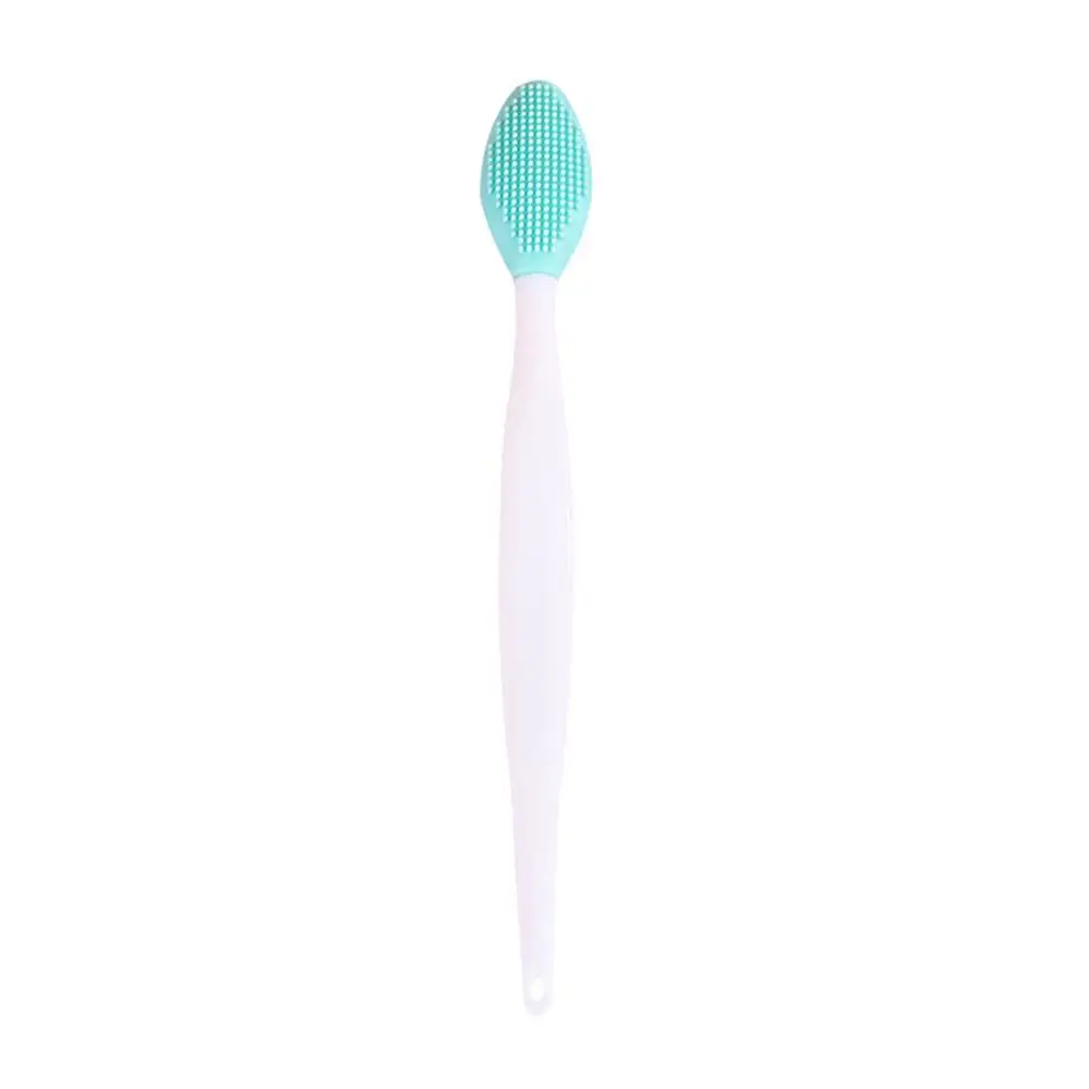 New Silicone Cleaning Brushes Long Handle Nose Clean Blackhead Exfoliating Brush Face Wash Brush Nose Tools Removal Q5t0