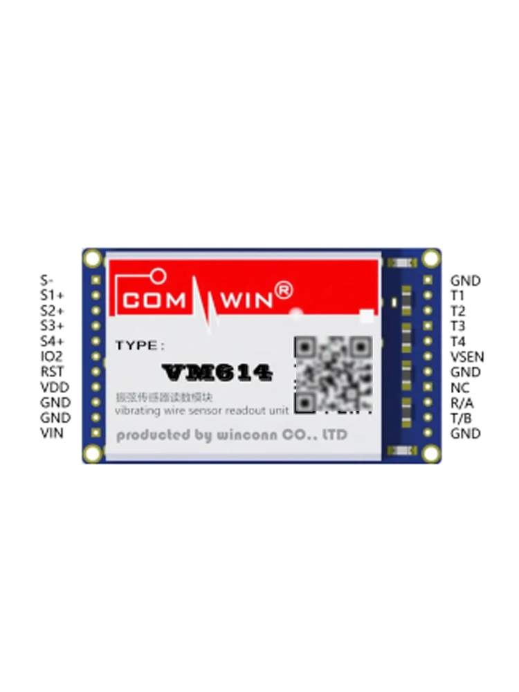 Multi-channel acquisition module VM614 small volume embedded vibrating wire sensor measurement universal