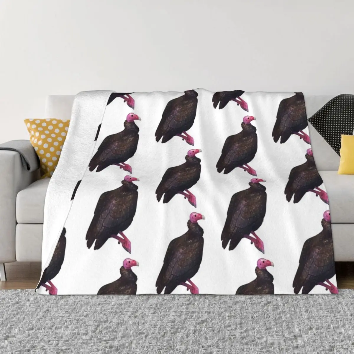 

Cozy Turkey Vulture Throw Blanket Summer Beddings Soft Big Blankets