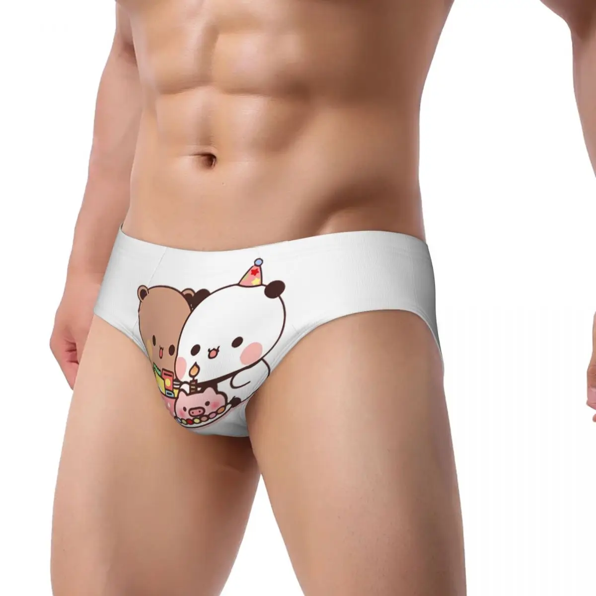 Custom Men's Peach And Goma Underpants Stretch Bubu Dudu Briefs Underwear